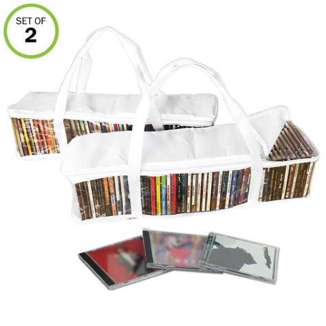 cd storage bags zippered